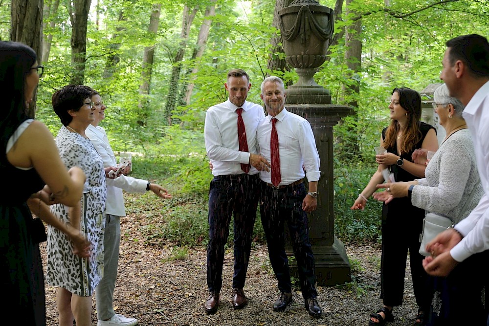 reportage Seifenblasenshooting an Hochzeitstag von Markus und Roland 9