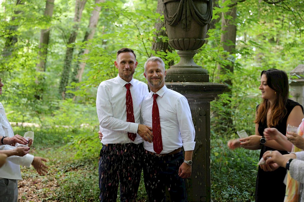 reportage Seifenblasenshooting an Hochzeitstag von Markus und Roland 14