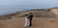 Eine atemberaubende Hochzeit auf Sylt, Deutschland.